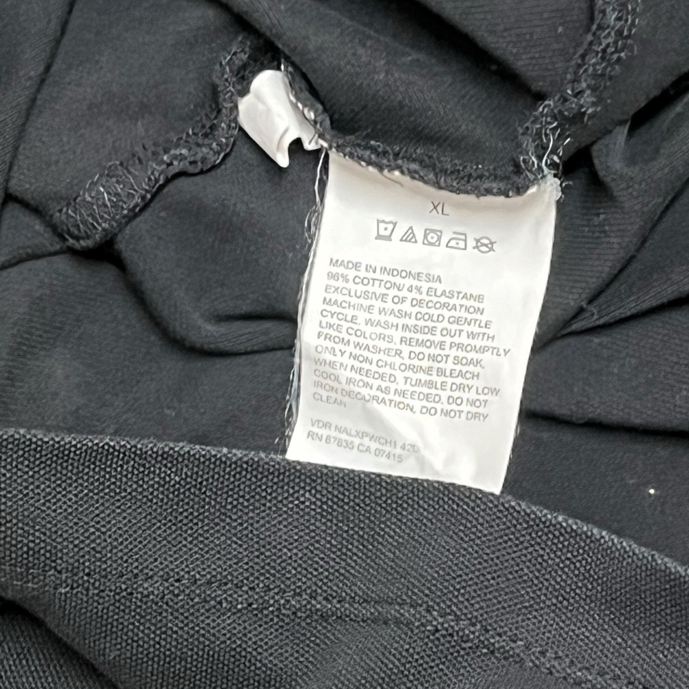 Nautica Men's Shirt XL Black Polo Short Sleeve Collared Solid Logo Casual - Picture 4 of 4